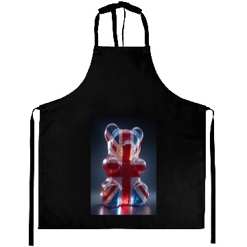 Discover Union Jack Gummy Bear Aprons