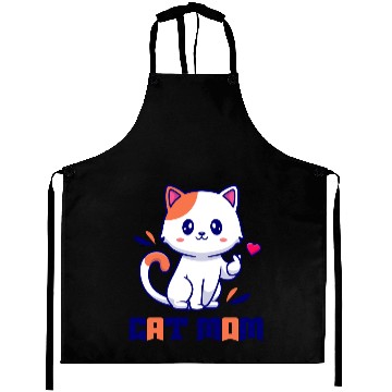 Discover Cute Cat Mom Design Aprons