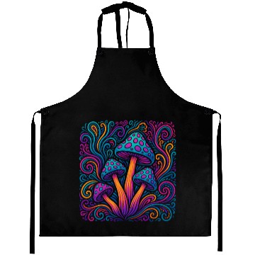 Discover Psychedelic Mushroom Dream Aprons