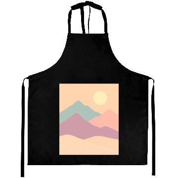 Discover Pastel Mountain Serenity Aprons