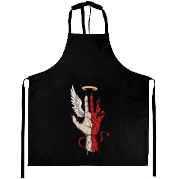 Discover Divine Demonic Hand with Angel and Devil Aprons