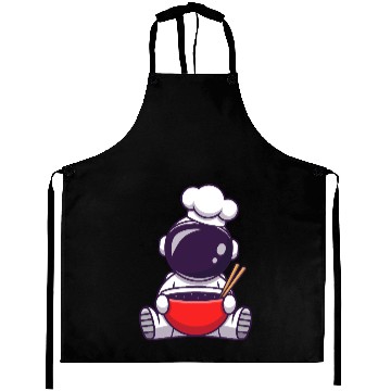 Discover Cosmic Chef Cartoon Design Aprons