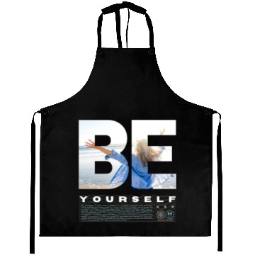 Discover Be Yourself Inspirational Beach Scene Design Aprons