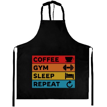Discover Routine Hustle Inspirational Design Aprons