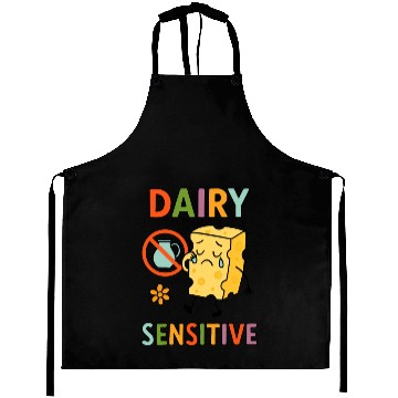 Discover Dairy Sensitive Sad Cartoon Design Aprons
