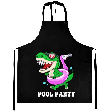 Discover Pool Party Squad Dinosaur Swimming Aprons