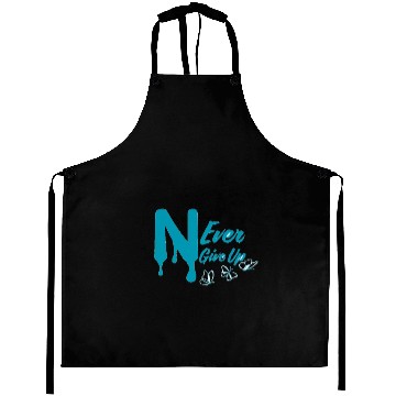 Discover IMG Never give up Aprons