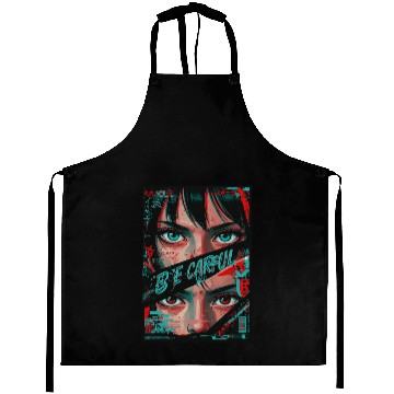 Discover Cyberpunk Eyes Art Print Aprons