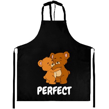 Discover Adorable Hugging Bears Embrace  Aprons