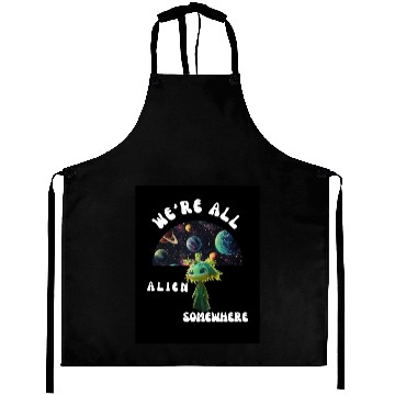 Discover Galactic Alien Adventure Design Aprons