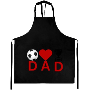 Discover Soccer Love Dad Crown Design – Father’s Day Gift Aprons