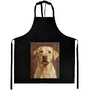 Discover Labrador Pet Portrait Artwork Aprons