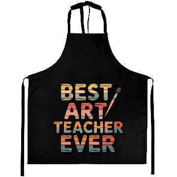 Discover Retro Best Art Teacher Ever  Aprons