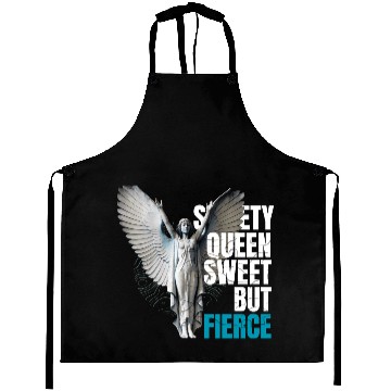 Discover Angel Statue with Empowering Quote Aprons