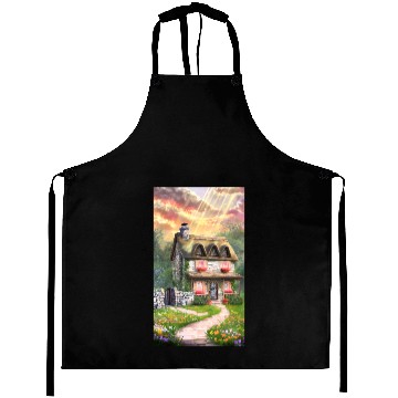 Discover Fairy Tale Cottage in Sunrise Light Aprons