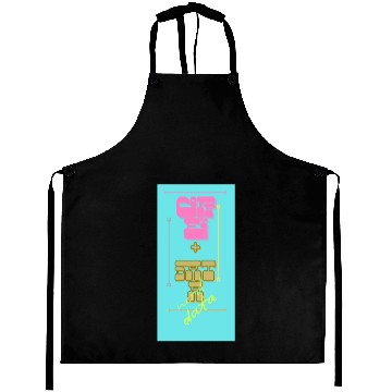 Discover Colorful Retro Typography – Coffee + Data Quote Aprons