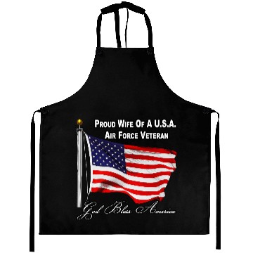 Discover Proud Wife Of A US Air Force Veteran Aprons