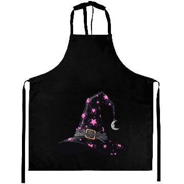 Discover Starry Witch Hat with Moon Charm Aprons