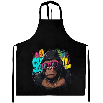 Discover Urban Gorilla Graffiti Cool Style Aprons