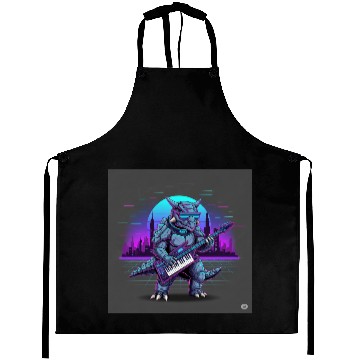 Discover Futuristic Tech Dragon with Keyboard Aprons