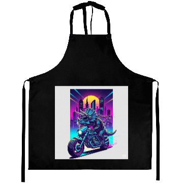 Discover Futuristic Rhinoceros Cyber Ride Aprons