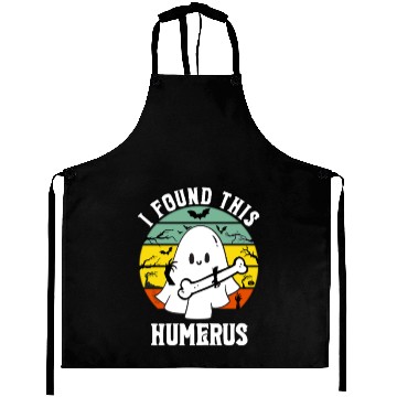 Discover Funny Ghost Pun I Found This Humerus Halloween Aprons