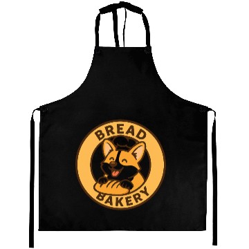 Discover Whimsical Bread and Bakery Dog Logo Aprons