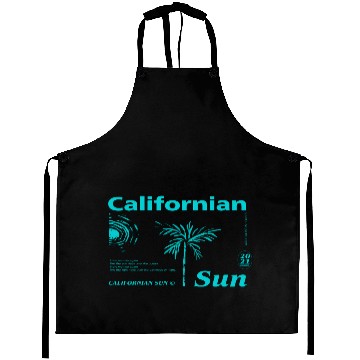 Discover California Sun Fireworks Illustration Aprons