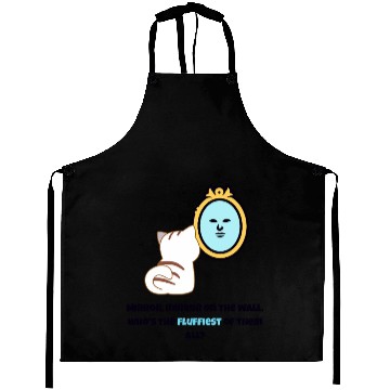 Discover White Cat with Magic Mirror Aprons