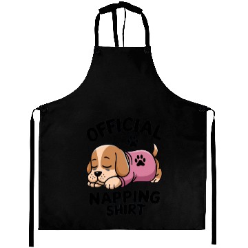 Discover Charming Sleeping Puppy Napping Aprons