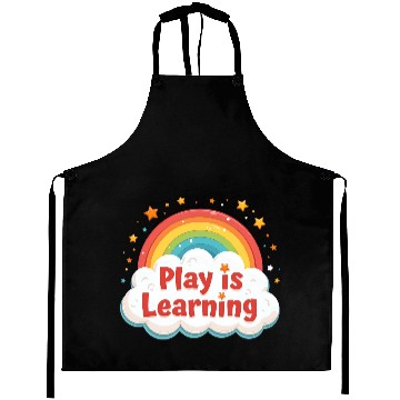 Discover Play Is Learning Preschool Pre-K Kindergarten Aprons