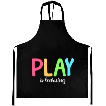 Discover Play Is Learning Preschool Pre-K Kindergarten Aprons