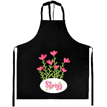 Discover Spring Aprons – Colorful Floral Heart Design