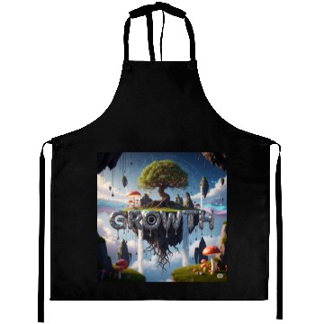 Discover Floating Island Growth Illustration Aprons