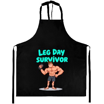 Discover Leg Day Survivor Gym Aprons