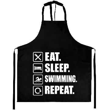 Discover Lifestyle Routine Swimming Motivation Graphic Aprons
