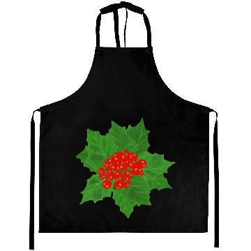 Discover Holly Berry and Leaf Pattern Aprons