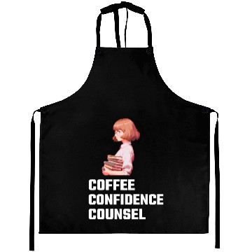 Discover Coffee Confidence Counsel Female Lawyer Aprons