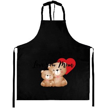 Discover Adorable Mom and Cub Love Bears Aprons