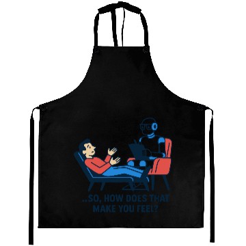 Discover AI Therapist │ Funny Artificial Intelligence Aprons