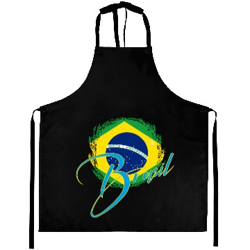 Discover Brazil Flag Aprons