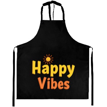 Discover Joyful Sunshine Smile Typography Design Aprons