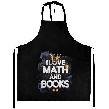 Discover Math and Books Enthusiast Design Aprons