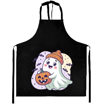 Discover Ghost with Pumpkin & Beanie Aprons