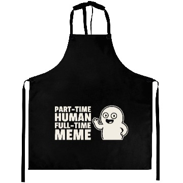 Discover Meme Graphic with Cartoon Character Aprons