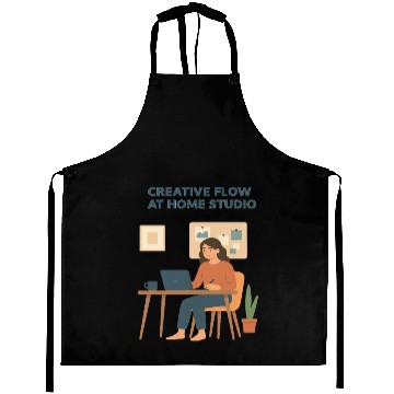 Discover Creative Flow Home Studio Illustration Aprons