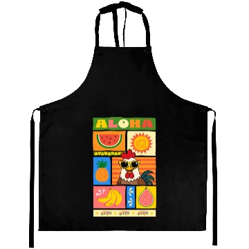 Discover Aloha Chicken Aprons – Funny Tropical Design