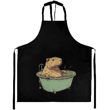 Discover Capybara is Enjoying Its Bathtub Aprons