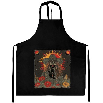 Discover Mystic Sunflower Woman Illustration Aprons