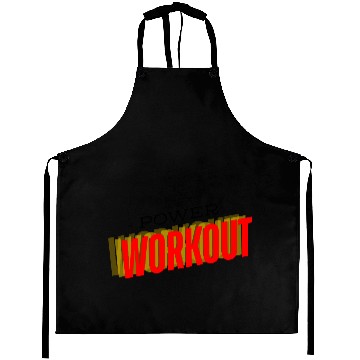 Discover Dynamic Workout Typography Design Aprons